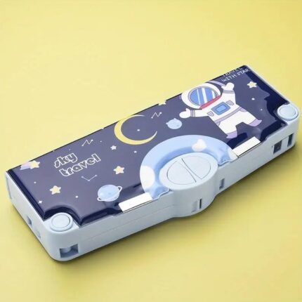 Multifunctional Space-Themed Pencil Box for Child Magnetic Pop-Up Design, Ideal for Boys Girls, better as Return Gifts