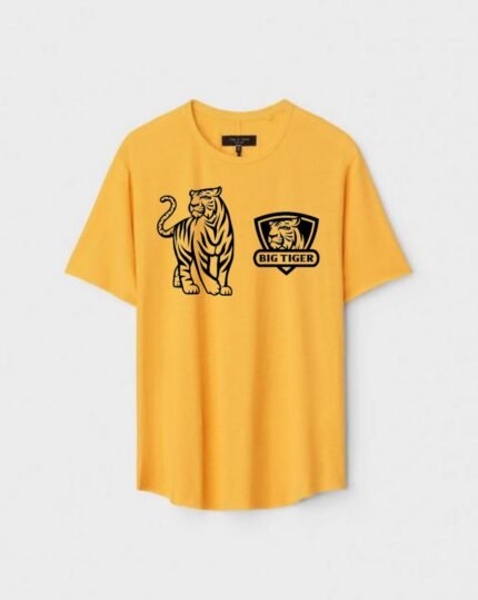 Unisex Designer Premium Quality Printed T-Shirt For Boys And Girls :: Cloth type : Cotton - Colour :: Yellow