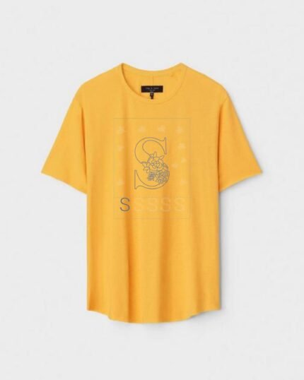 Unisex Designer Premium Quality Printed T-Shirt For Boys And Girls :: Cloth type : Cotton - Colour :: Yellow